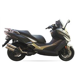 IXIL Uitlaat Dual Hyperlow XXL L5X | Zilver | Kymco 400 XCiting