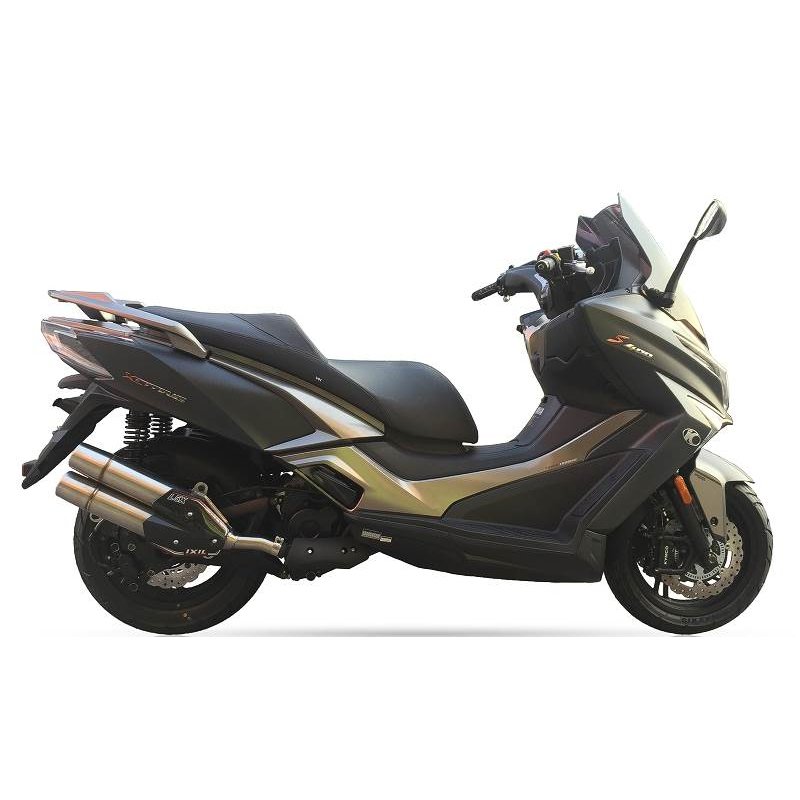 IXIL Uitlaat Dual Hyperlow XXL L5X | Zilver | Kymco 400 XCiting