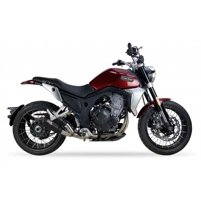IXIL Uitlaat Dual Race Xtrem 2RB | Zwart | Macbor Eight Mille 500SCR