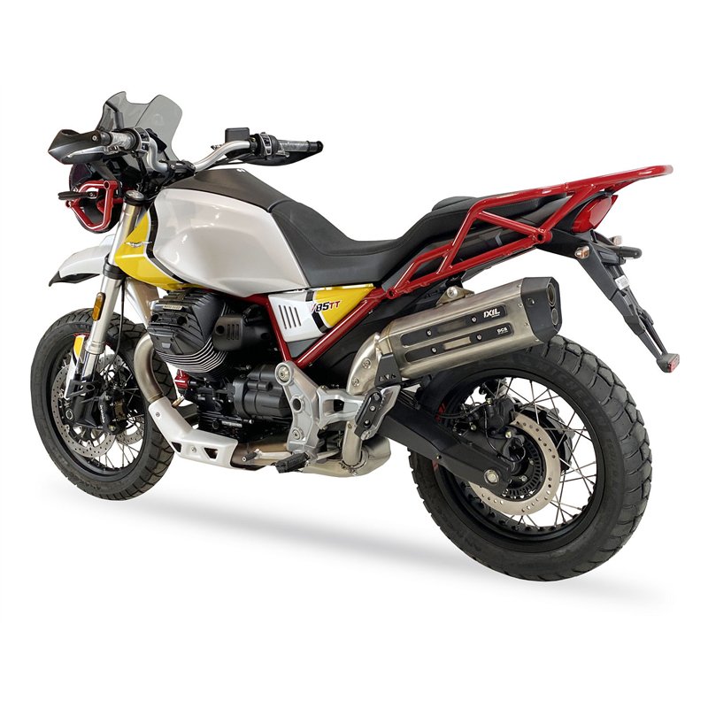 IXIL Uitlaat Mega Xtrem Trail MXT | Zilver | Moto Guzzi V85TT