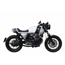IXIL Uitlaat links Ironhead Conical OVC11SB | Zwart | Moto Guzzi V7 II