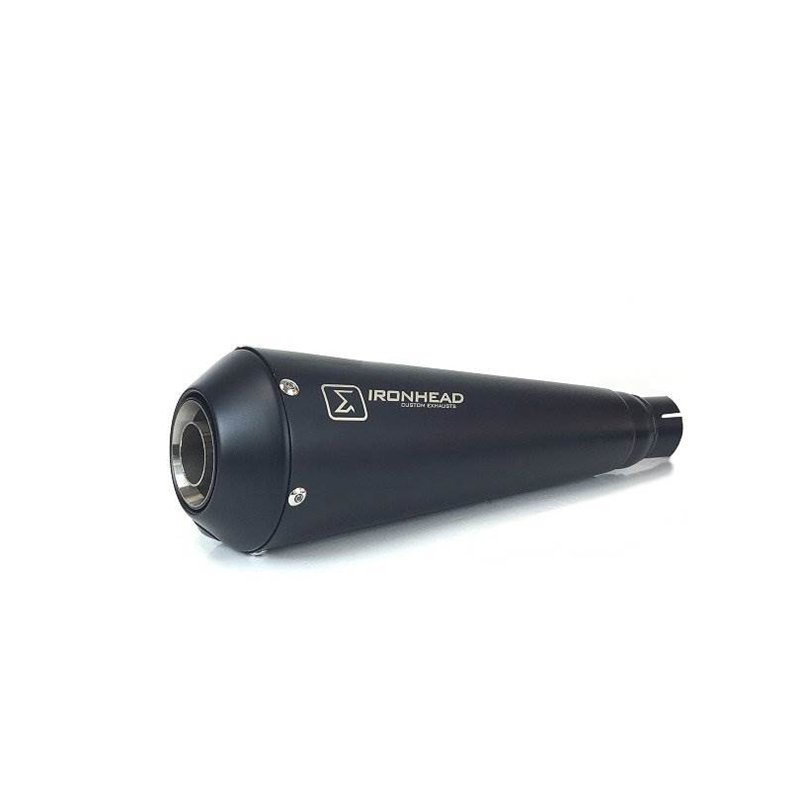IXIL Uitlaat links Ironhead Conical OVC11SB | Zwart | Moto Guzzi V7 II
