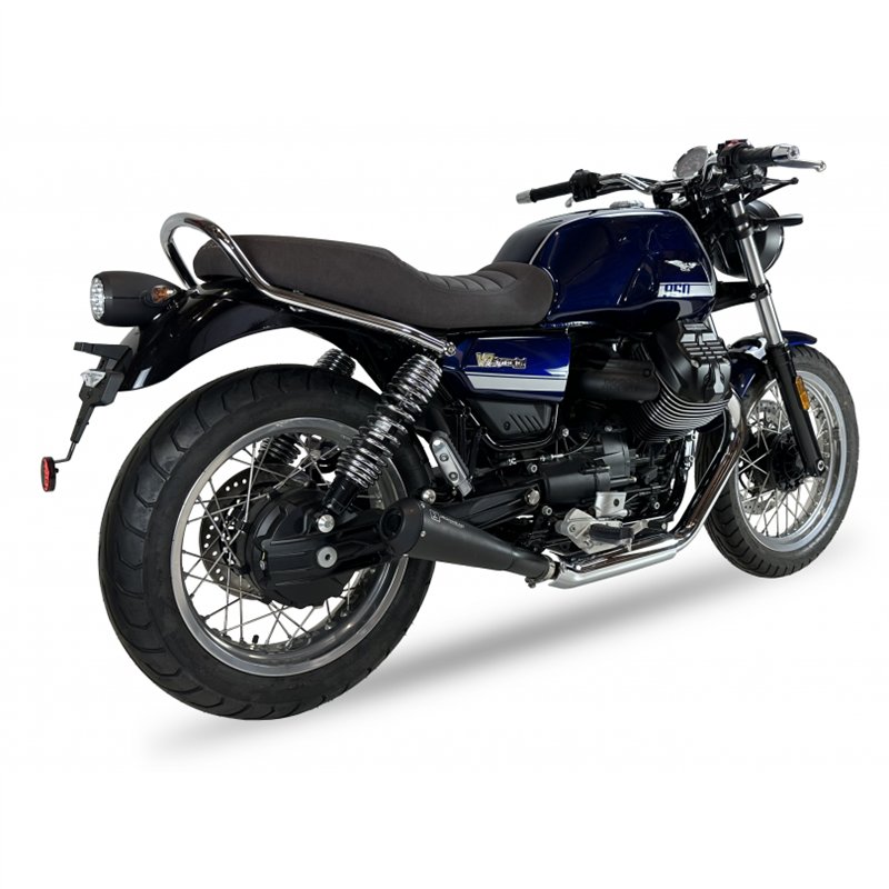 IXIL Uitlaat rechts Ironhead Conical OVC11SB | Zwart | Moto Guzzi 850 V7 Special/Stone