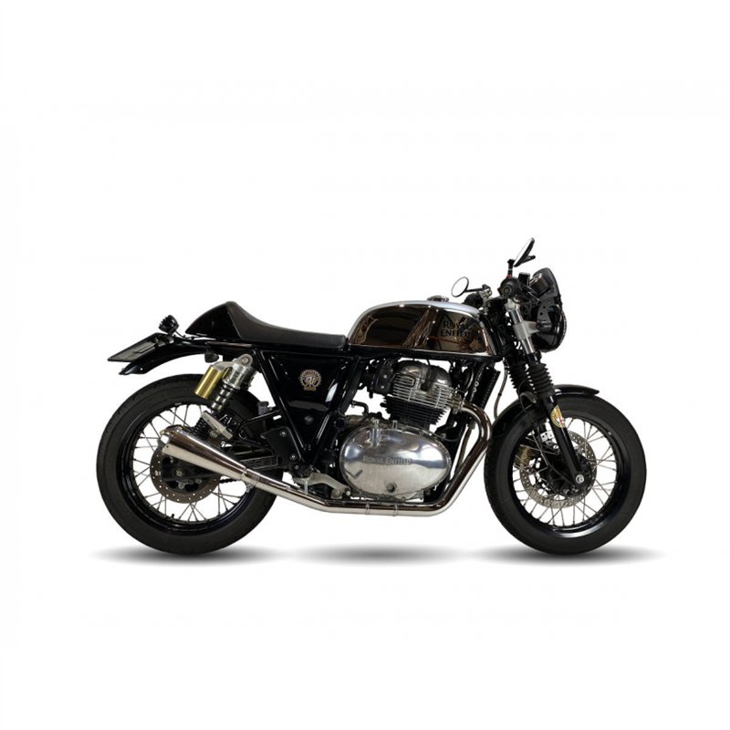 IXIL Uitlaat rechts Ironhead Conical OVC11SSS | Gepolijst | Royal Enfield 650GT Continental/650 Interceptor
