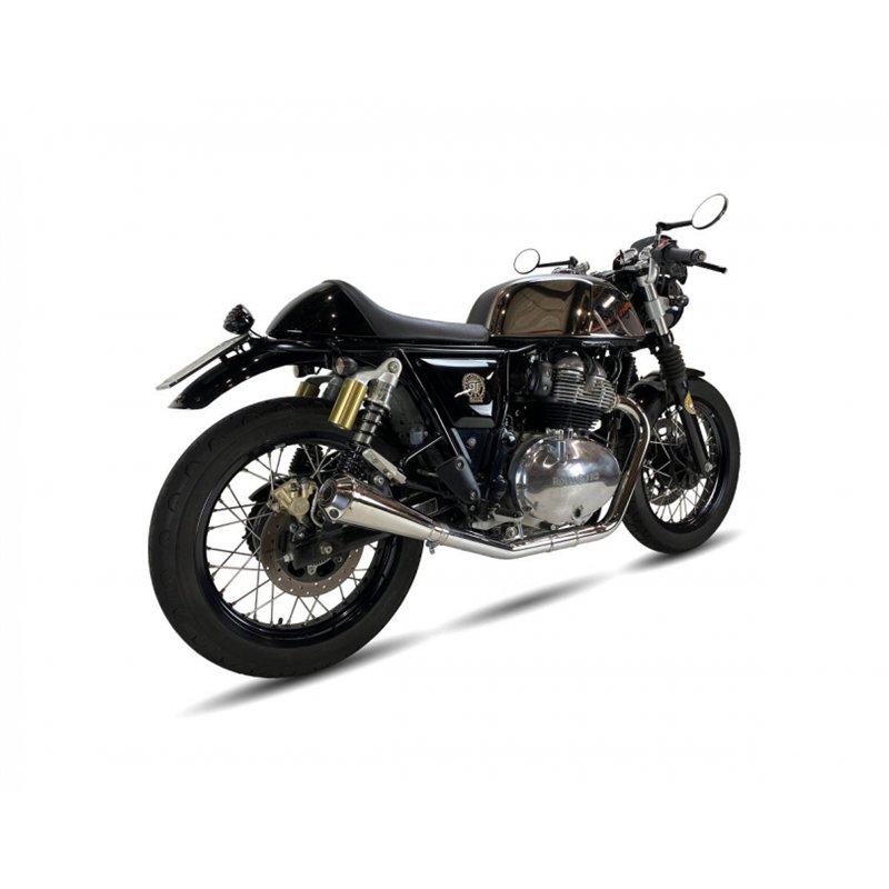 IXIL Uitlaat links Ironhead Conical OVC11SSS | Gepolijst | Royal Enfield 650GT Continental/650 Interceptor