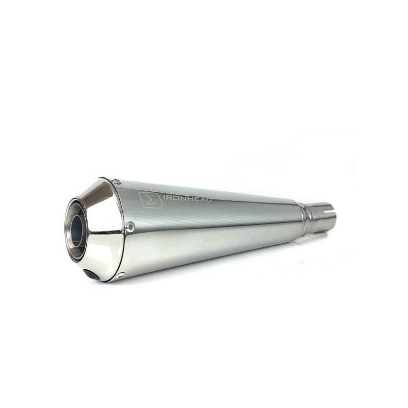IXIL Uitlaat links Ironhead Conical OVC11SSS | Gepolijst | Royal Enfield 650GT Continental/650 Interceptor