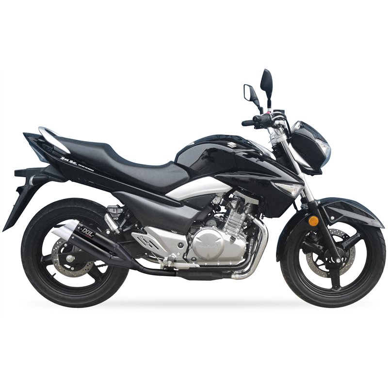 IXIL Uitlaat Dual Hyperlow XL L3XB | Zwart | Suzuki GW250 Inazuma