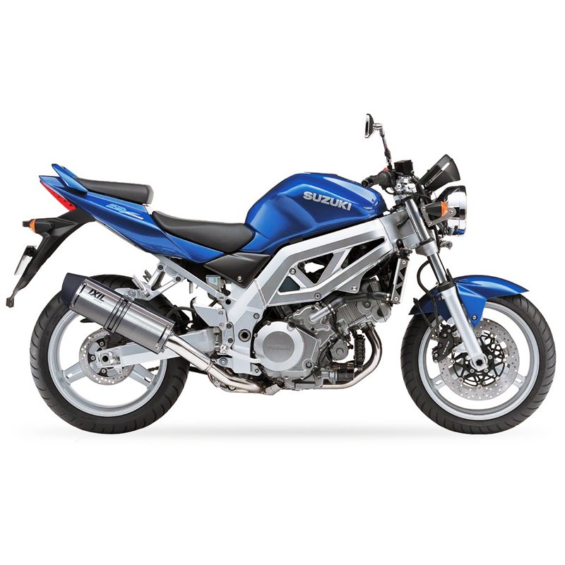 IXIL Uitlaat links Hexoval Xtrem EVO SOVE | Zilver | Suzuki SV1000