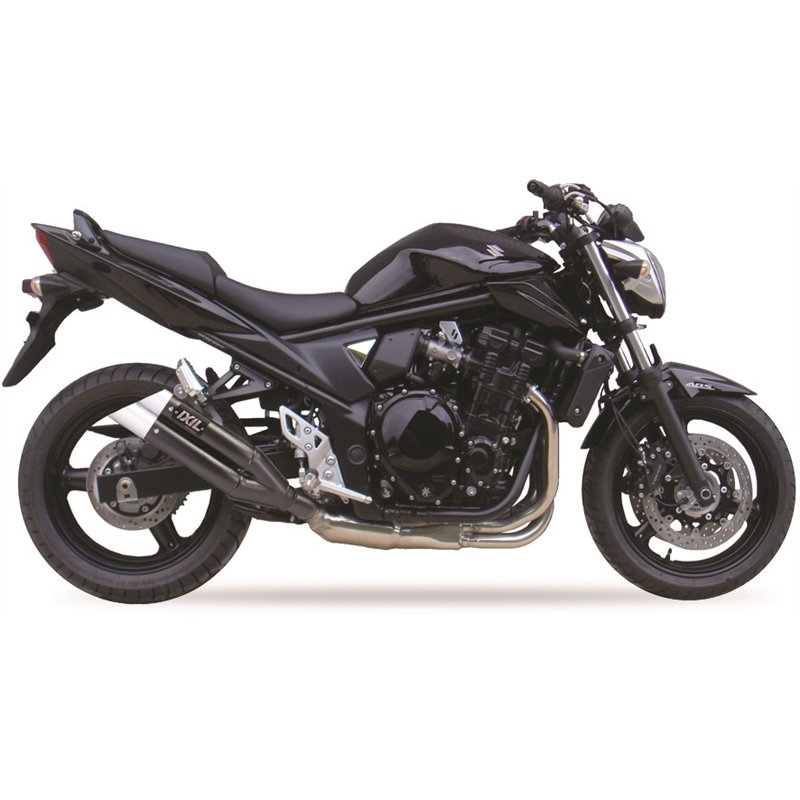 IXIL Uitlaat Dual Hyperlow XL L3XB | Zwart | Suzuki GSX1250N