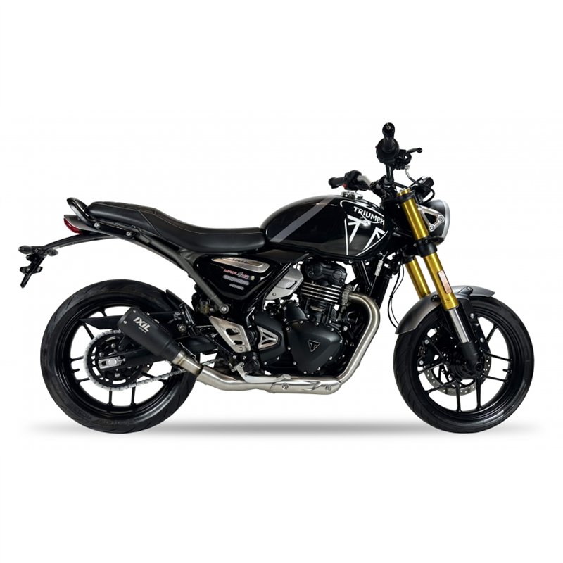 IXIL Uitlaat Race Xtrem RB | Zwart | Triumph 400 Scrambler X /Speed