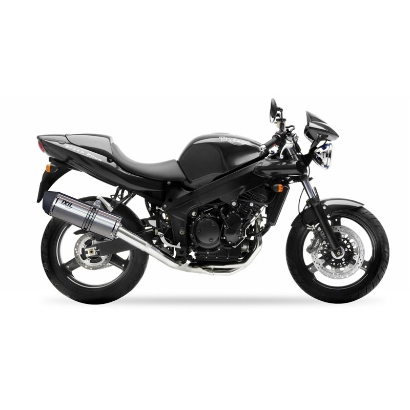 IXIL Uitlaat Hexoval Xtrem SOVE | Zilver | Triumph Speedfour