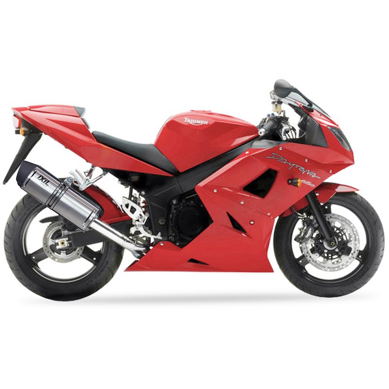 IXIL Uitlaat Hexoval Xtrem SOVE | Zilver | Triumph 650 Daytona