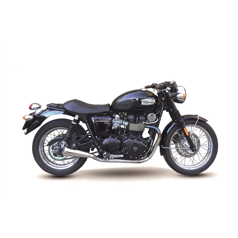 IXIL Uitlaat links Ironhead Conical OVC11SS | Zilver | Triumph 865 Bonneville T100