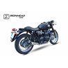 IXIL Uitlaat links Ironhead Conical OVC11SS | Zilver | Triumph 865 Bonneville T100