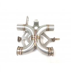 IXIL Tussenpijp DeCat | Zilver | Triumph Bonneville T100