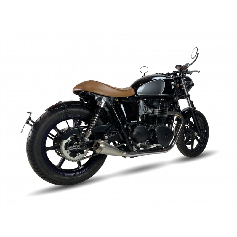 IXIL Uitlaat links Ironhead Conical OVC11SS | Zilver | Triumph Bonneville NewChurch