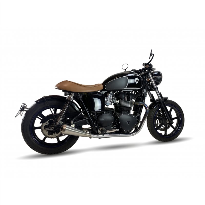 IXIL Uitlaat links Ironhead Conical OVC11SS | Zilver | Triumph Bonneville NewChurch