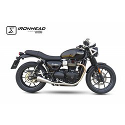 IXIL Uitlaat rechts Ironhead Conical OVC11SS | Zilver | Triumph 900 StreetTwin/ SpeedTwin