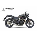 IXIL Uitlaat links Ironhead Conical OVC11SS | Zilver | Triumph Street Cup