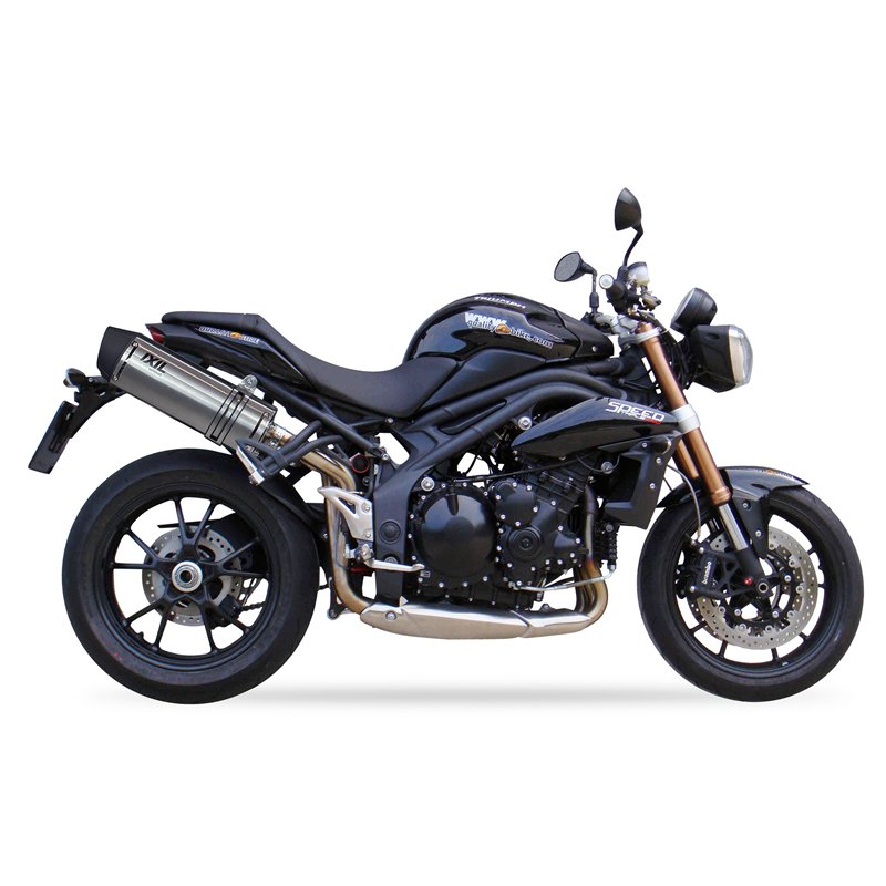 IXIL Uitlaat rechts Hexoval Xtrem EVO SOVE | Zilver | Triumph ST1050 Speed Triple