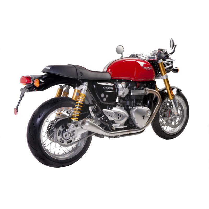IXIL Uitlaat links Ironhead Conical OVC11SS | Zilver | Triumph 1200 Thruxton