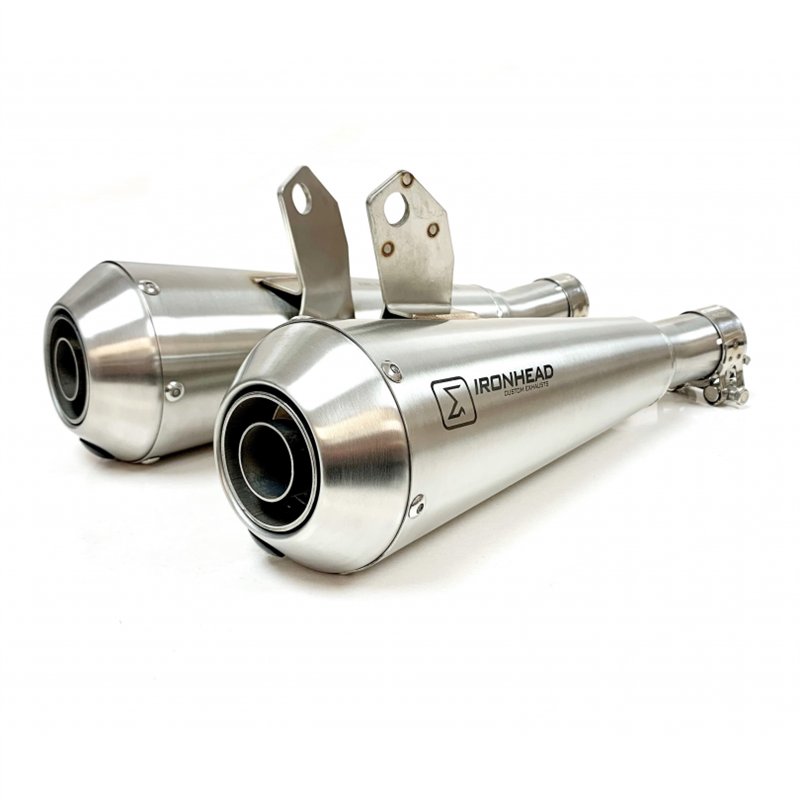 IXIL Uitlaat links Ironhead Conical OVC11SS | Zilver | Triumph 1200 SpeedTwin