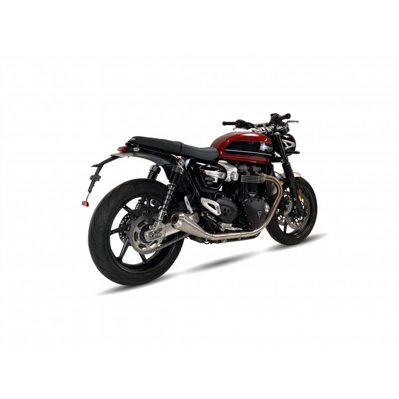 IXIL Uitlaat links Ironhead Conical OVC11SS | Zilver | Triumph 1200 SpeedTwin