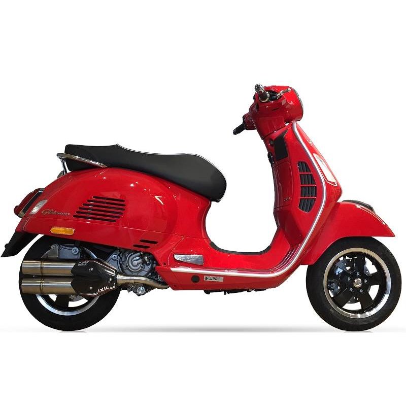 IXIL Uitlaat Dual Hyperlow XXL L5X | Zilver | Vespa GTS300