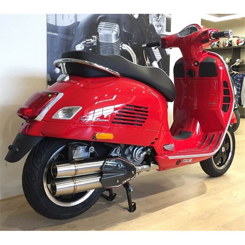 IXIL Uitlaat Dual Hyperlow XXL L5X | Zilver | Vespa GTS300