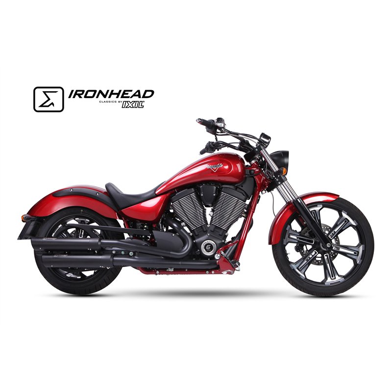 IXIL Uitlaat (bovenste) Ironhead Round HC1-2B | Zwart | Victory Vegas/Hammer