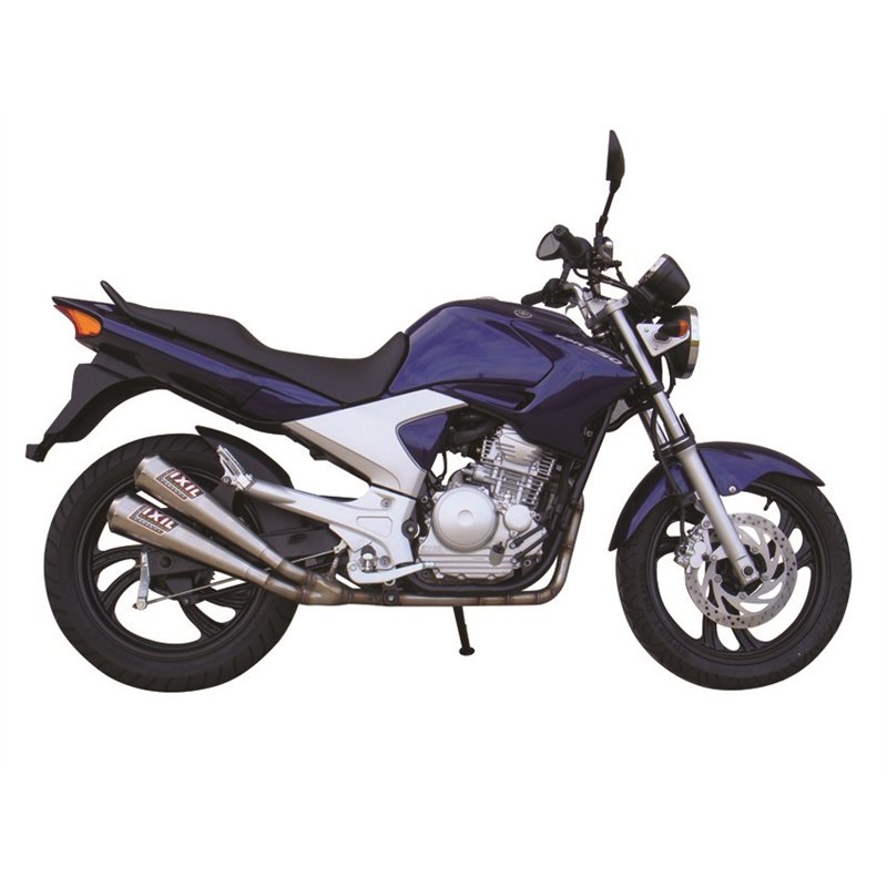 IXIL Uitlaatsysteem Dual Conical 2-CON | Zilver | Yamaha YBR250