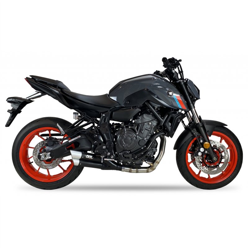 IXIL Uitlaatsysteem Dual Hyperlow XL L3XB | Zwart | Yamaha MT07