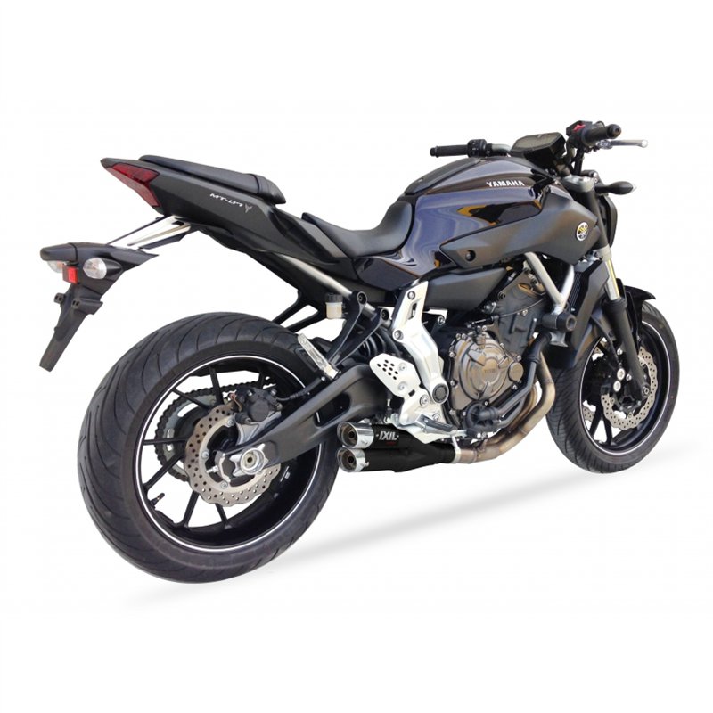 IXIL Uitlaatsysteem Dual Hyperlow XL L3XB | Zwart | Yamaha Tracer 700