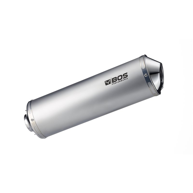 BOS Exhaust Oval 120 Silver Suzuki GSF1200 Bandit