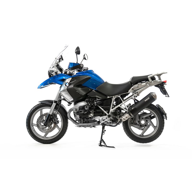 BOS Exhaust Oval 120 Black Edition Black BMW R1200GS
