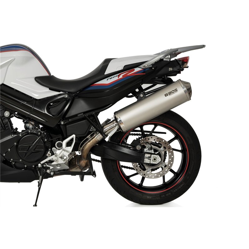 BOS Exhaust Oval 120 Silver BMW F800GT