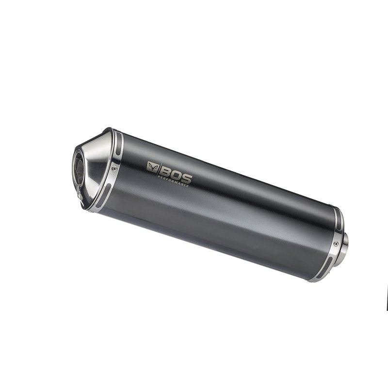 BOS Uitlaat Oval 120 Zilver Honda NC700/NC750