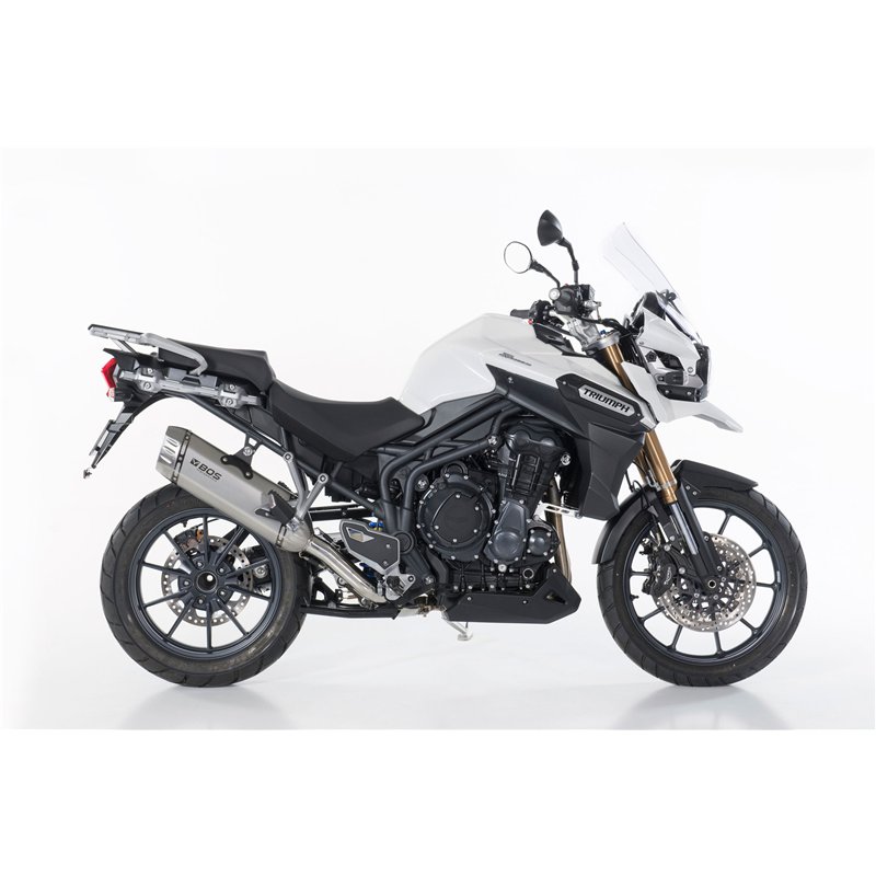 BOS Exhaust Desert Fox Black Triumph 1200 Tiger Explorer
