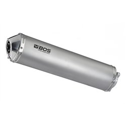 BOS Exhaust Oval 110 Silver Honda VFR800
