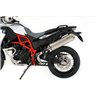 BOS Uitlaat Oval 120 Zilver BMW F700GS