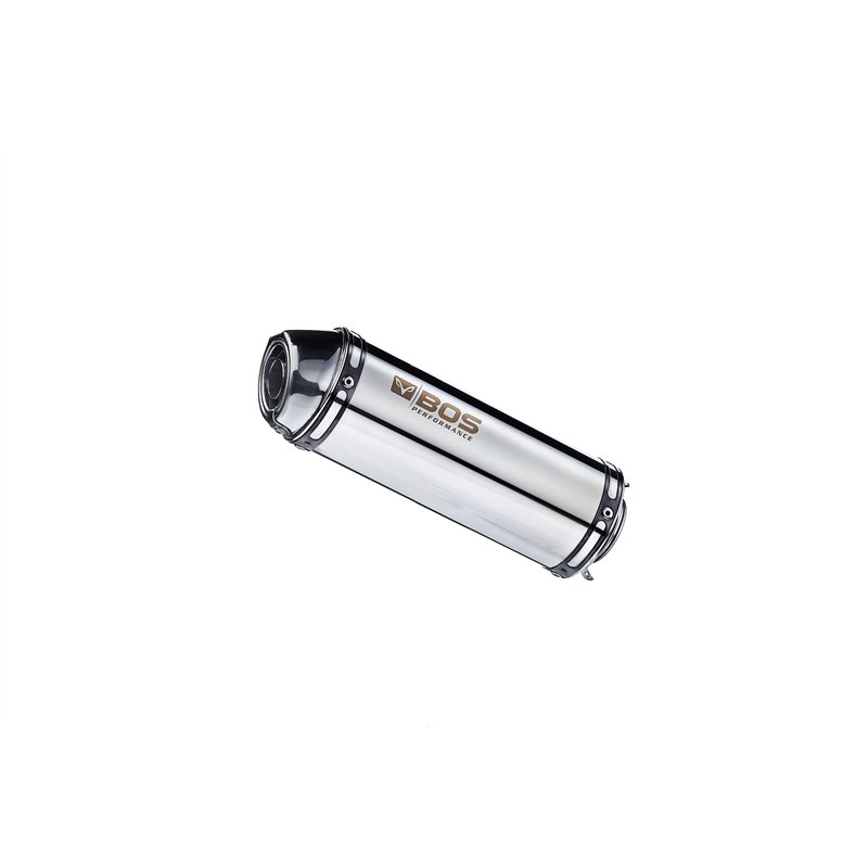BOS Exhaust Midget Silver Suzuki GSX-R600/GSX-R750