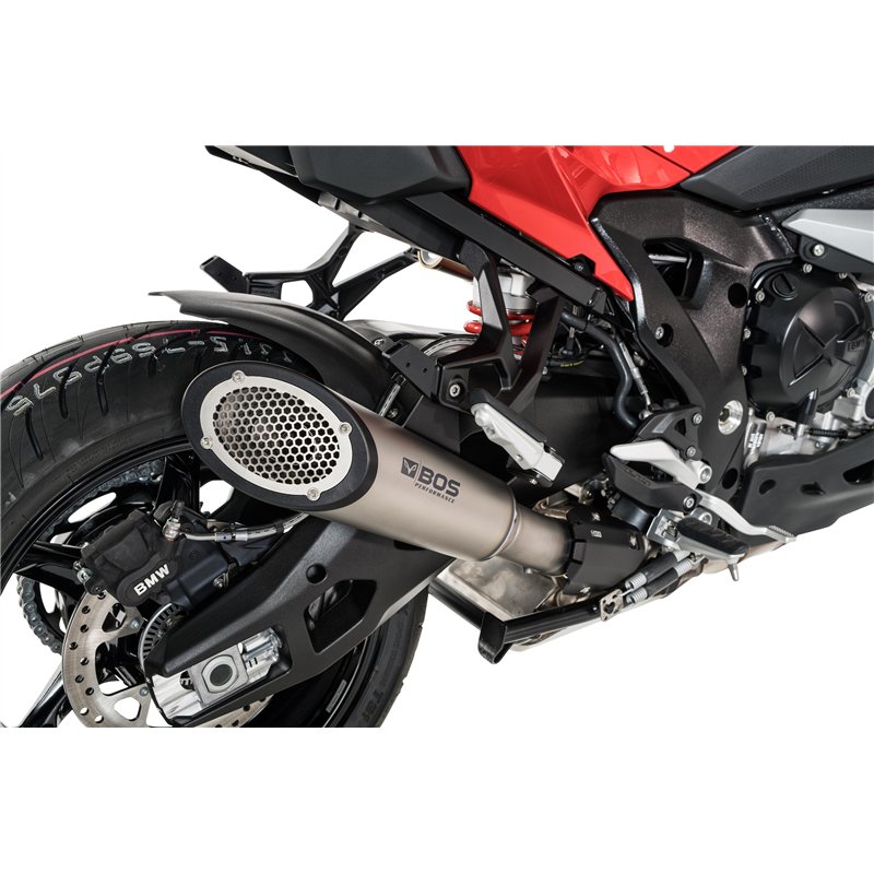 BOS Exhaust SSEC GP Silver BMW S1000XR