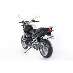 BOS Uitlaat Oval 120 | Zilver | BMW R1200R