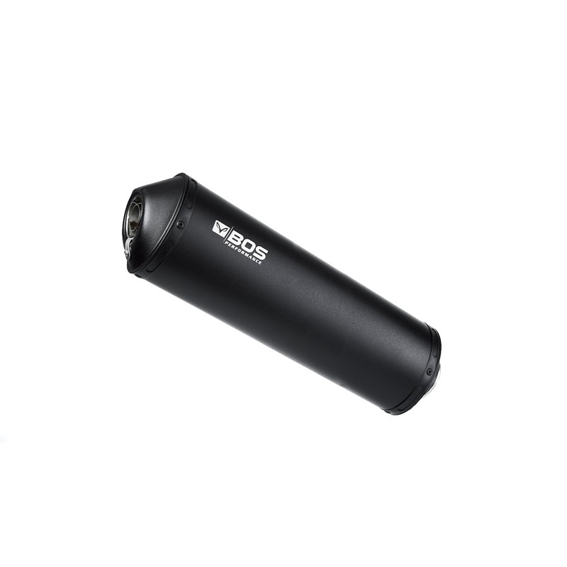 BOS Uitlaat Oval 120 Black Edition | Zwart | Yamaha FZ1