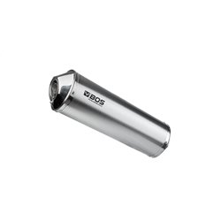 BOS Uitlaat Oval 120 | Zilver | Suzuki GSX650F