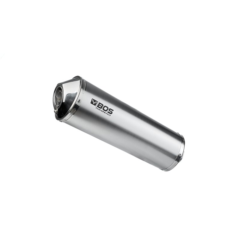 BOS Uitlaat Oval 120 | Zilver | Suzuki GSX1250F