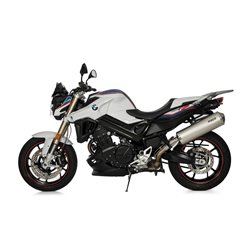 BOS Uitlaat Oval 120 | Zilver | BMW F800R