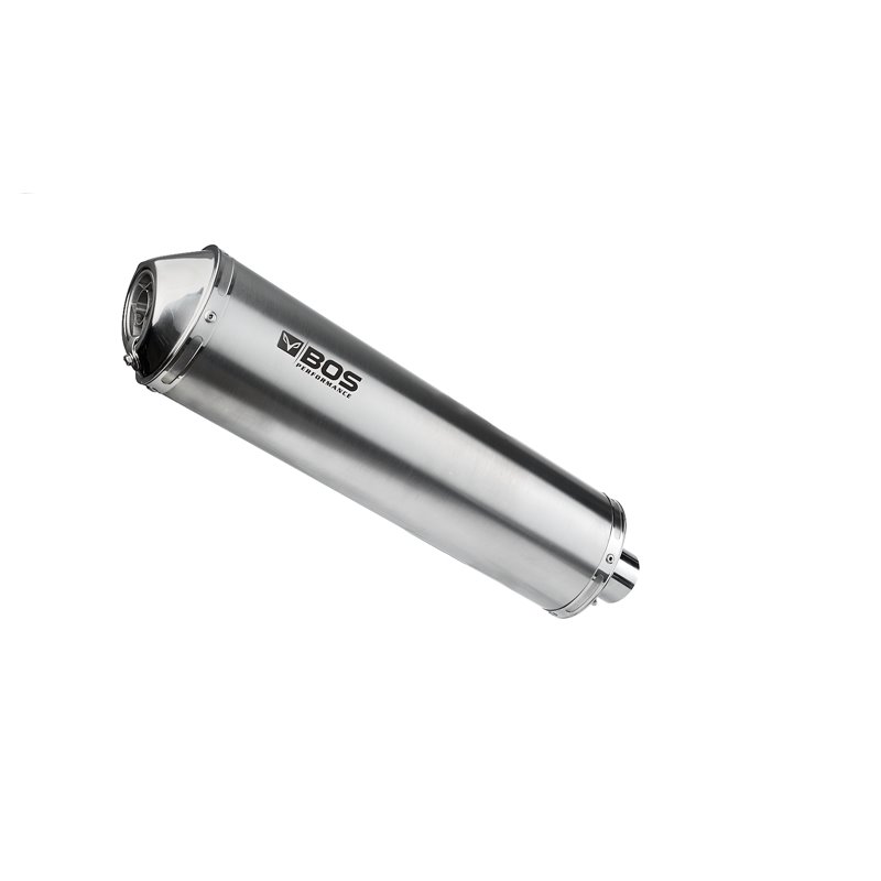 BOS Exhaust Oval 110 | Silver | Honda CBR600F