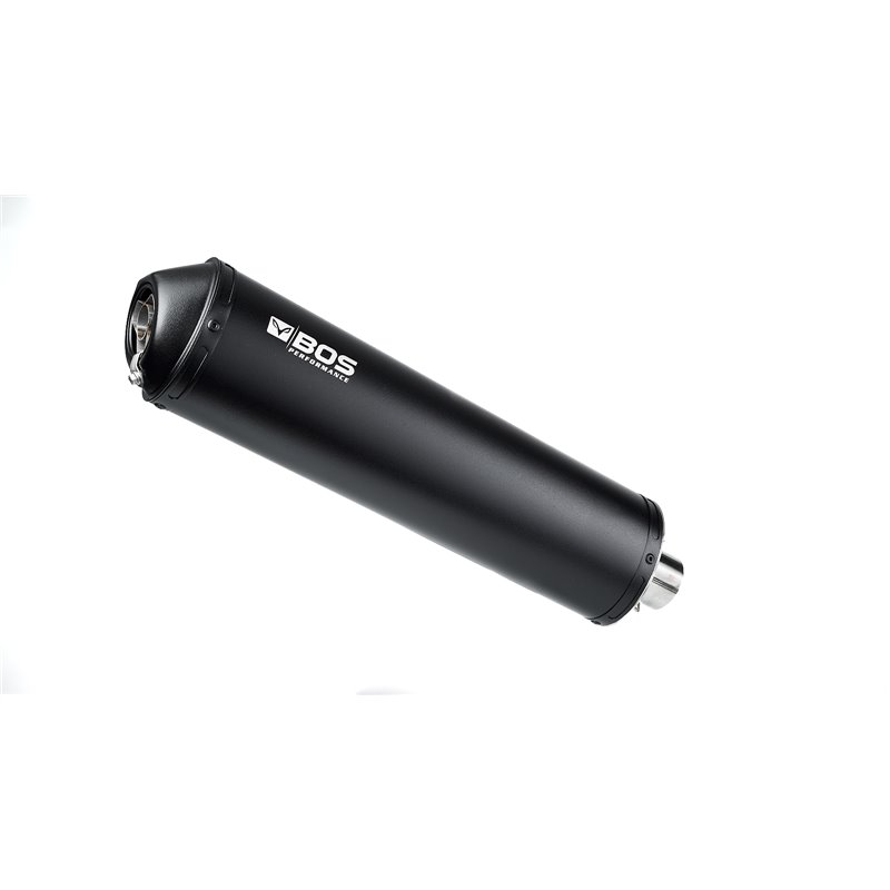 BOS Uitlaat Oval 110 Black Edition | Zwart | Suzuki GSF600 Bandit