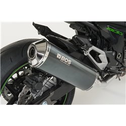 BOS Uitlaat Oval 120 | Carbon | Kawasaki Z800